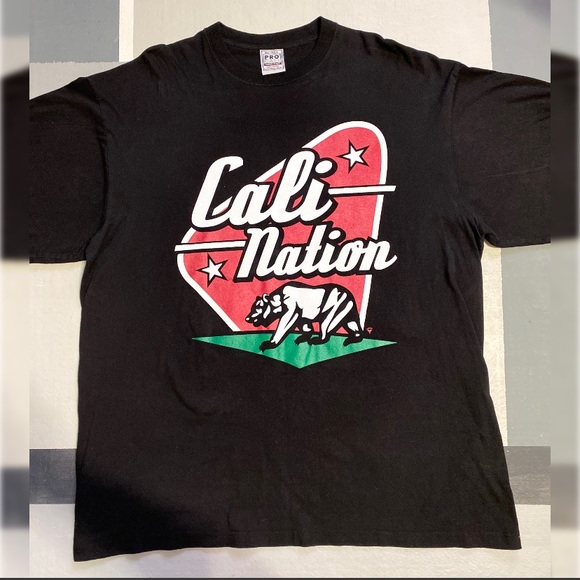 Men's Black "Cali Nation" Graphic Tee - Picture 1 of 4